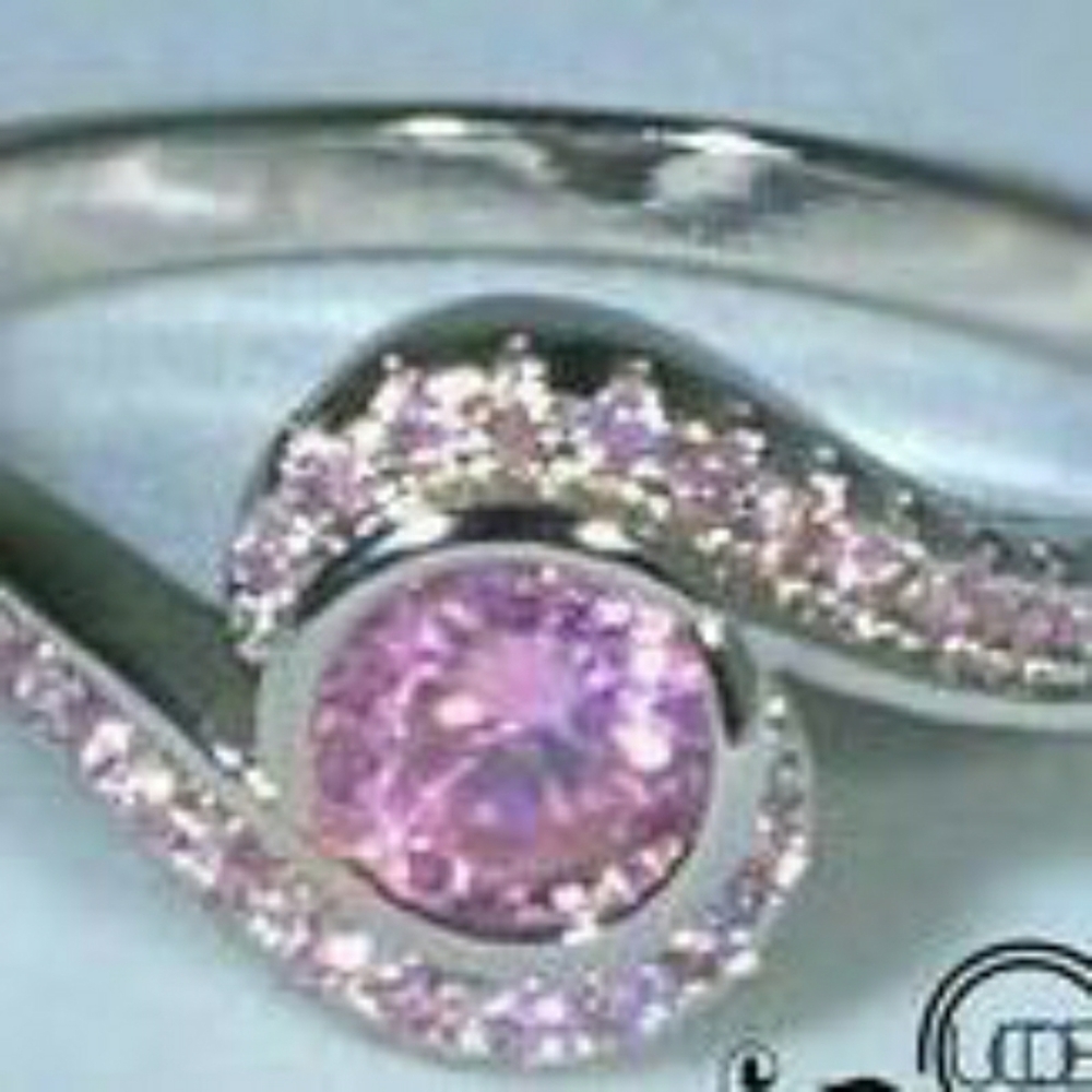 Pink CZ Ring